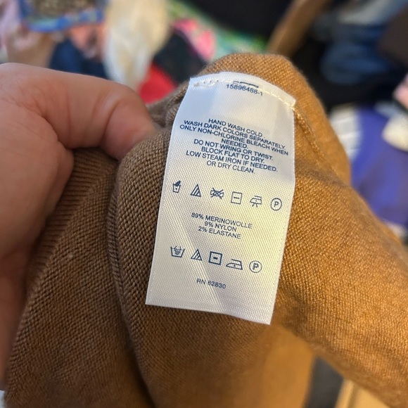 Land’s End Merino Wool 3/4 Sleeve Sweater Dress - Picture 4 of 4